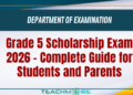 Grade 5 Scholarship Exam 2026