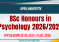 OUSL BSc Honours in Psychology 2026