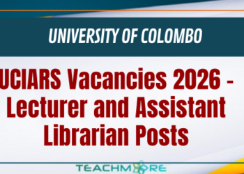 University of Colombo UCIARS Vacancies 2026