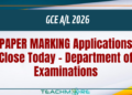 GCE A/L 2026 Answer Script Evaluation Applications