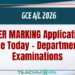 GCE A/L 2026 Answer Script Evaluation Applications