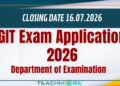 GIT Exam Application 2026