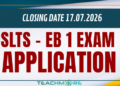 Teacher Service 1st EB Exam 2026