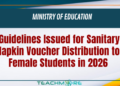 Sanitary Napkin Gift Vouchers for School Girls 2026