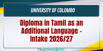 Diploma in Tamil as an Additional Language – Intake 2026/27