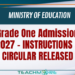 Grade One Admission 2027