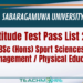 Sabaragamuwa University Aptitude Test Pass List 2026