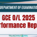 GCE (O/L) Examination 2025 – Performance Report