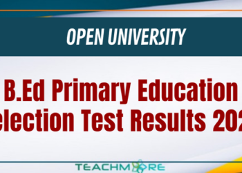 OUSL B.Ed Primary Education Selection Test Results 2025