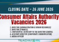 Consumer Affairs Authority Vacancies 2026