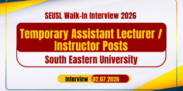 SEUSL Walk-In Interview 2026