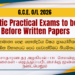 G.C.E. O/L 2026 Aesthetic Practical Exams