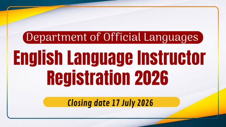 English Language Instructor Registration 2026