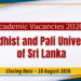 Academic Vacancies 2026 – Buddhist and Pali University of Sri Lanka