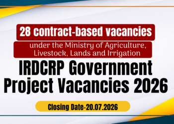 IRDCRP Government Project Vacancies 2026