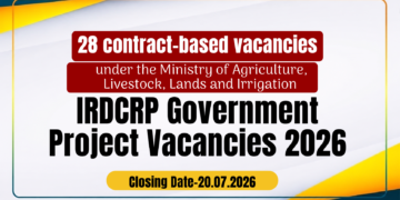 IRDCRP Government Project Vacancies 2026