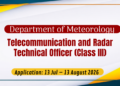 Technical Officer Vacancies 2026