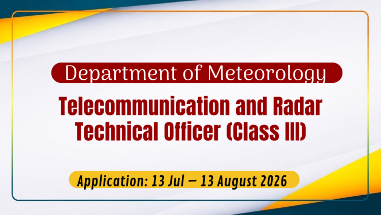 Technical Officer Vacancies 2026