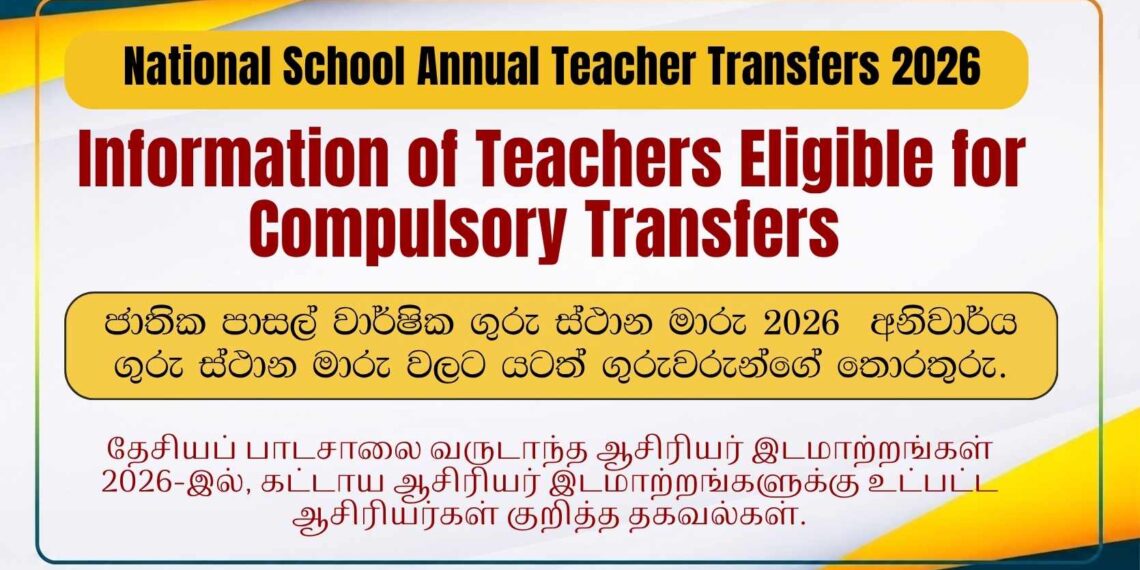 Teacher Transfer Eligibility List 2026