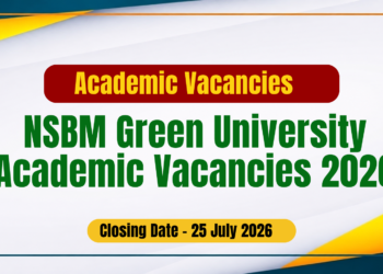 NSBM Green University Academic Vacancies 2026
