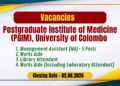 Postgraduate Institute of Medicine University of Colombo Vacancies 2026