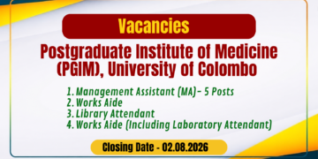 Postgraduate Institute of Medicine University of Colombo Vacancies 2026