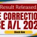 G.C.E. A/L Re-Scrutiny Results 2025 Released