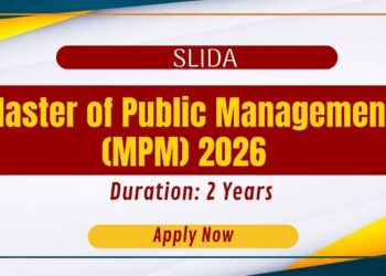 SLIDA Master of Public Management (MPM) 2026