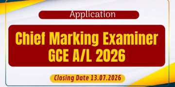 G.C.E. A/L 2026 Chief Marking Examiners