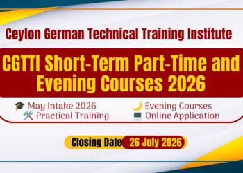 Ceylon German Technical Training Institute (CGTTI) Part-Time / Evening Courses 2026