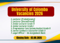 University of Colombo Vacancies 2026