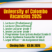 University of Colombo Vacancies 2026