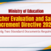 Performance Appraisal of Teacher Service Officers