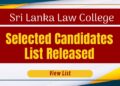 Law College Selected Candidates List Released