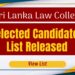 Law College Selected Candidates List Released