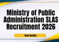 SLAS Recruitment 2026