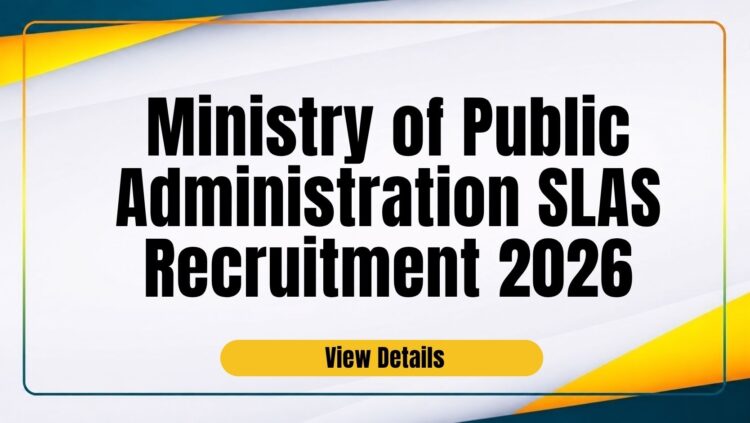 SLAS Recruitment 2026
