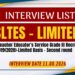 Interview List of SLTES (Limited) 2nd Round 