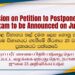 Decision on Petition to Postpone G.C.E. A/L Exam to be Announced on July 23