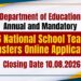2026 National School Teacher Transfers Online Application