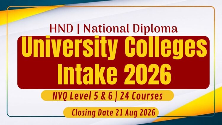 University Colleges Intake 2026