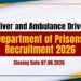 Department of Prisons Driver and Ambulance Driver Recruitment 2026