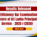 Principals' Service Efficiency Bar Exam Results 2025 I (2026)