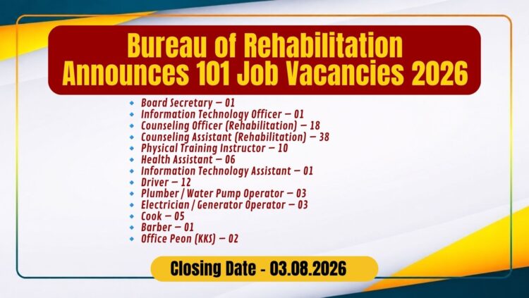Bureau of Rehabilitation Job Vacancies 2026