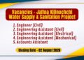 Vacancies – Jaffna Kilinochchi Water Supply & Sanitation Project