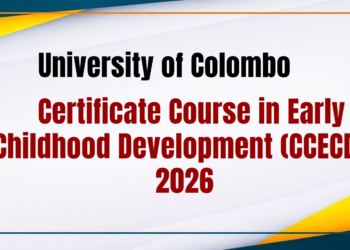 University of Colombo Certificate Course in Early Childhood Development (CCECD) – 2026 