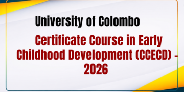 University of Colombo Certificate Course in Early Childhood Development (CCECD) – 2026 