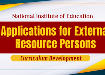 Applications for External Resource Persons for Curriculum Development grade 6-9