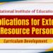 Applications for External Resource Persons for Curriculum Development grade 6-9