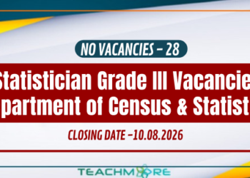 Statistician Grade III Department of Census & Statistics